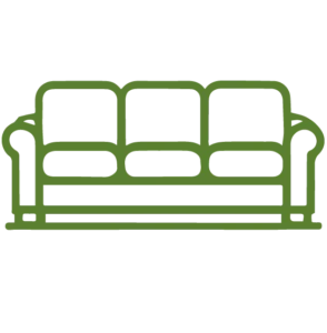 Sofa and bed icon for furniture sourcing