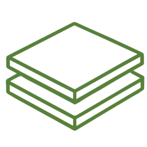 Tiles and panels icon for building materials