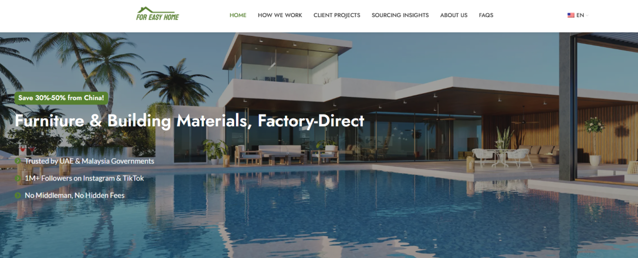 Factory-direct doors, windows, and building materials sourcing solution for global home renovation projects