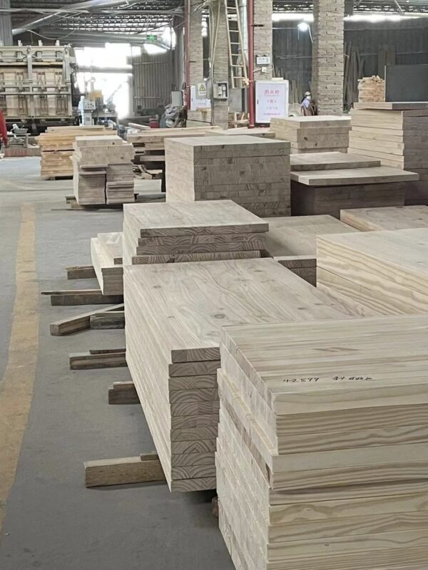 Furniture production line inside a furniture factory in China