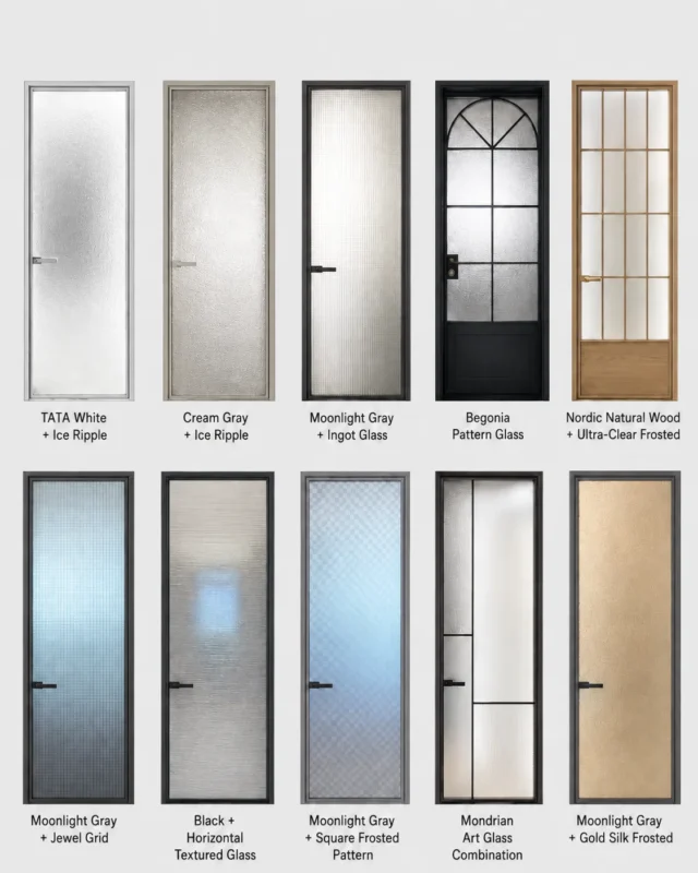 Aluminum windows sliding doors and custom glass doors from China