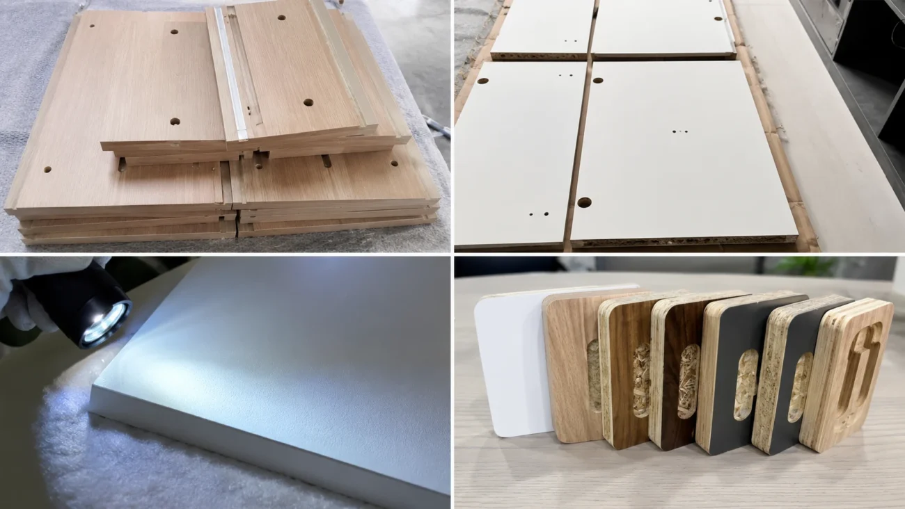 Custom kitchen cabinet quality inspection before shipping from China
