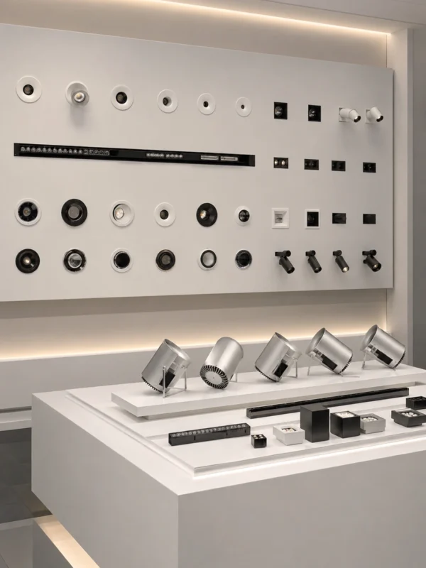 LED downlights spotlights track lights and commercial lighting from China