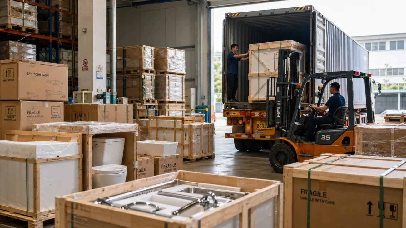 bathroom products shipping from China