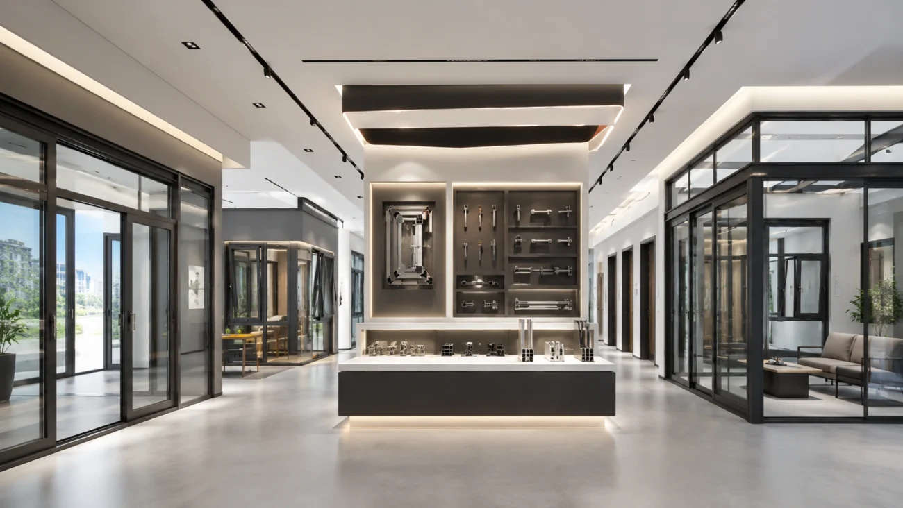 Where Are Doors and Windows Made in China? 7 Key Clusters 4 Foshan aluminum door and window showroom