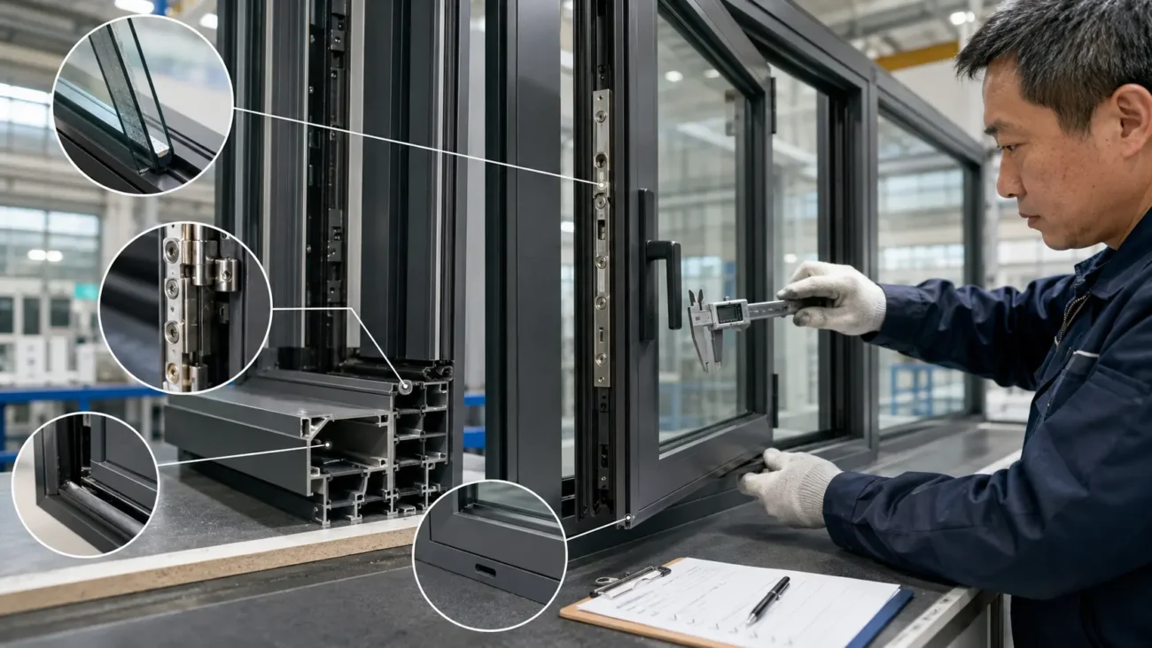 Window Manufacturers in China: Aluminum, uPVC and High-Performance Window Systems 3 high-performance window system inspection China