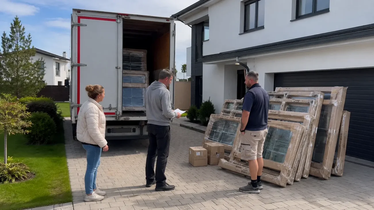 Window Manufacturers in China: Aluminum, uPVC and High-Performance Window Systems 4 window packaging numbering and container loading China