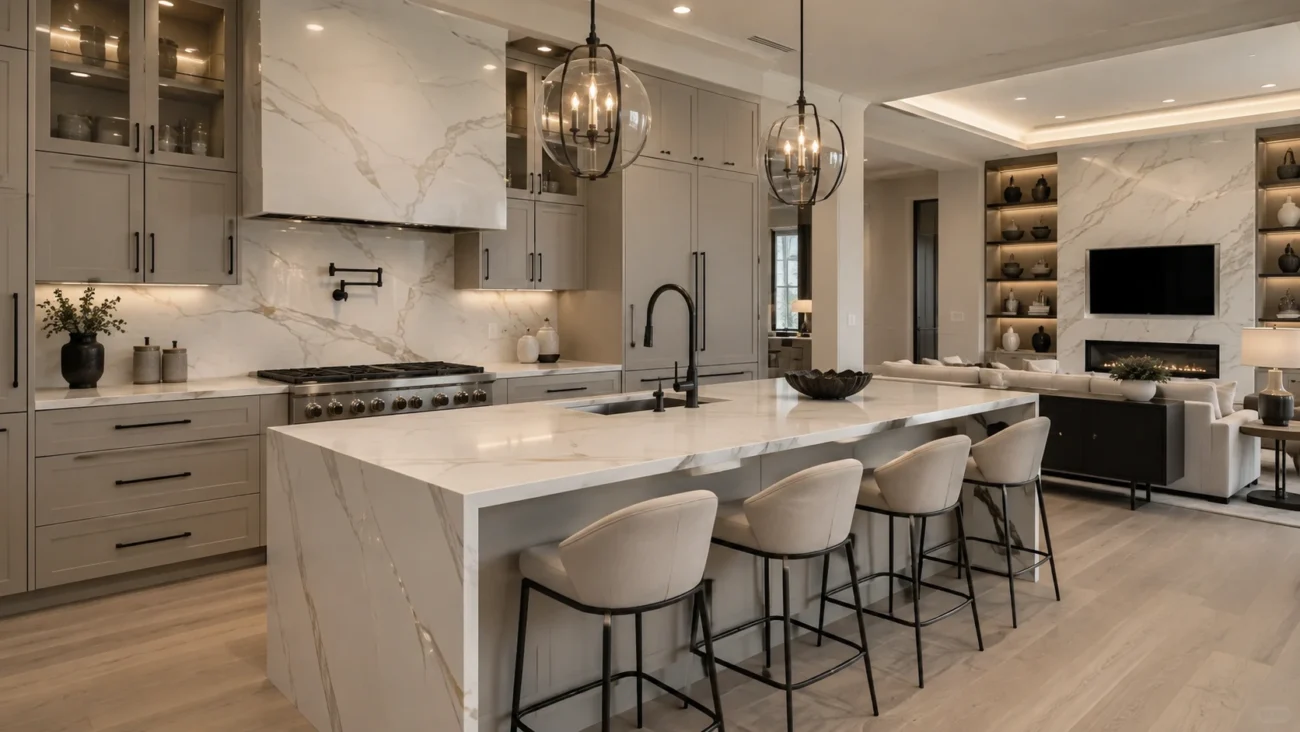 sintered stone countertop and interior applications