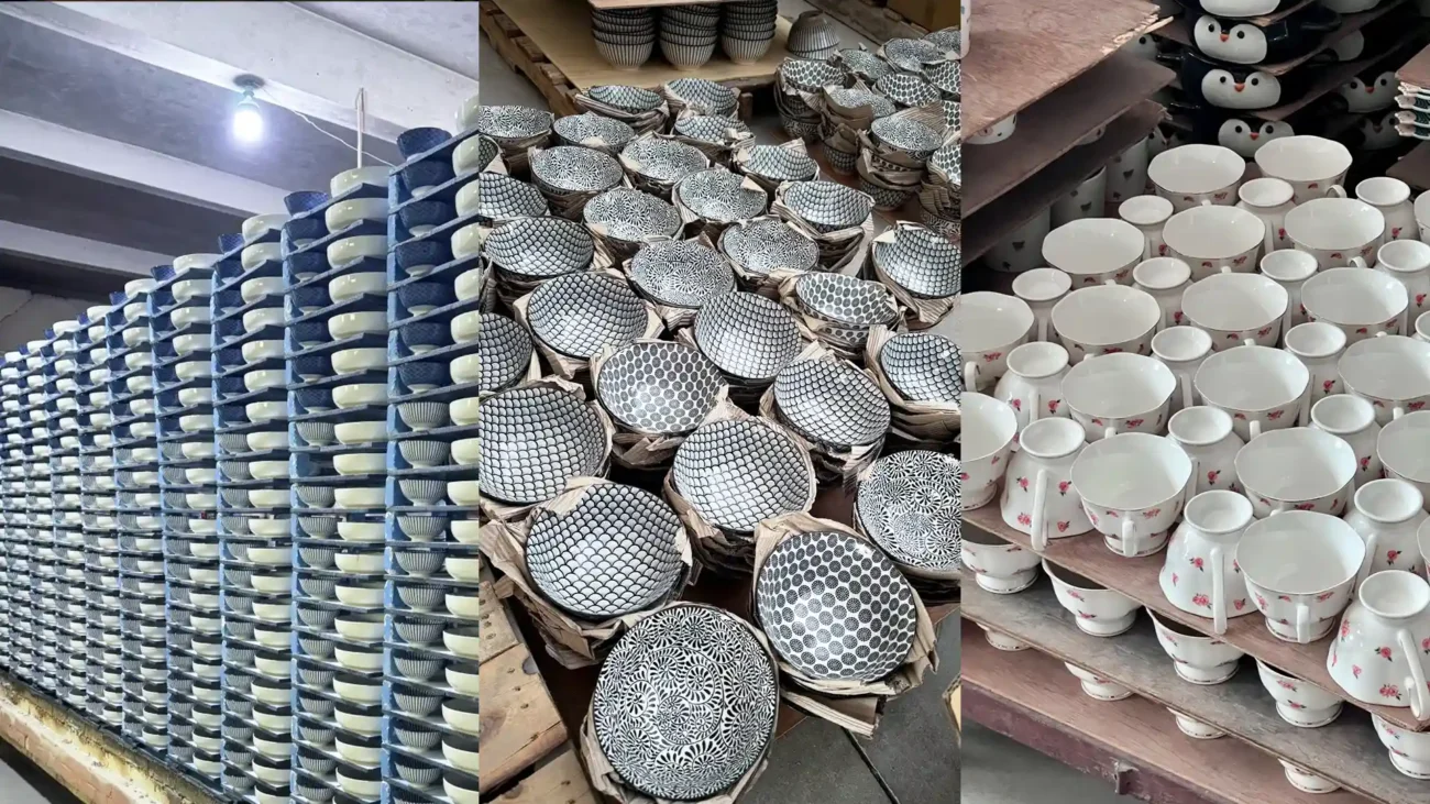 Chaozhou ceramic tableware manufacturers factory production